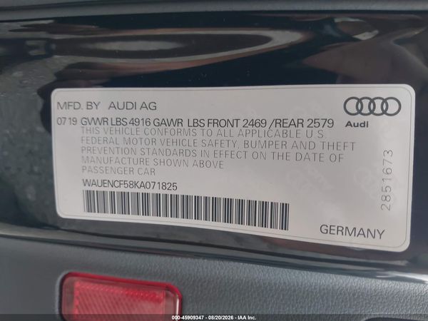 2019 AUDI A5 45 PREMIUM