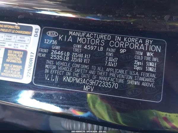 2017 KIA SPORTAGE LX
