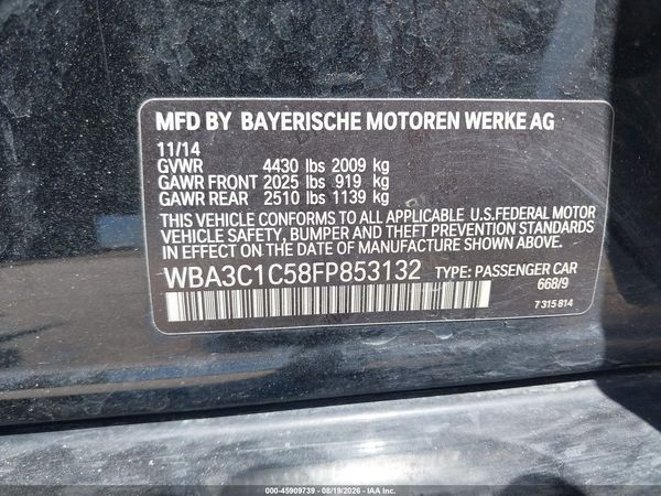 2015 BMW 328I