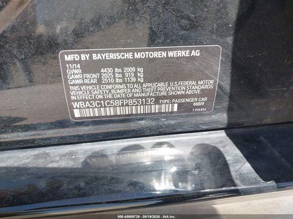 2015 BMW 328I