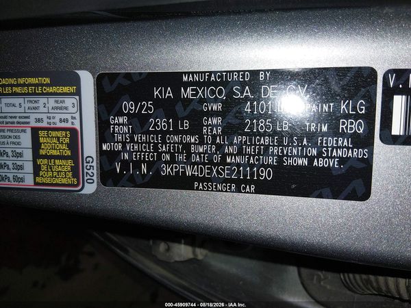 2025 KIA K4 GT-LINE