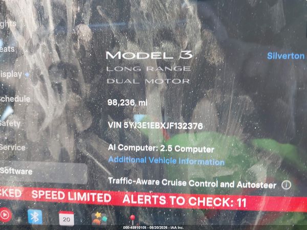 2018 TESLA MODEL 3 LONG RANGE/PERFORMANCE