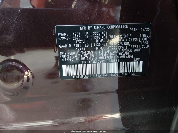 2026 SUBARU FORESTER PREMIUM — I9