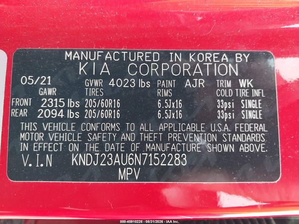 2022 KIA SOUL LX