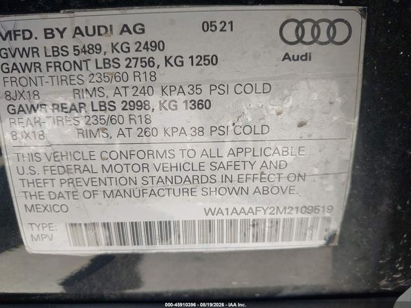 2021 AUDI Q5