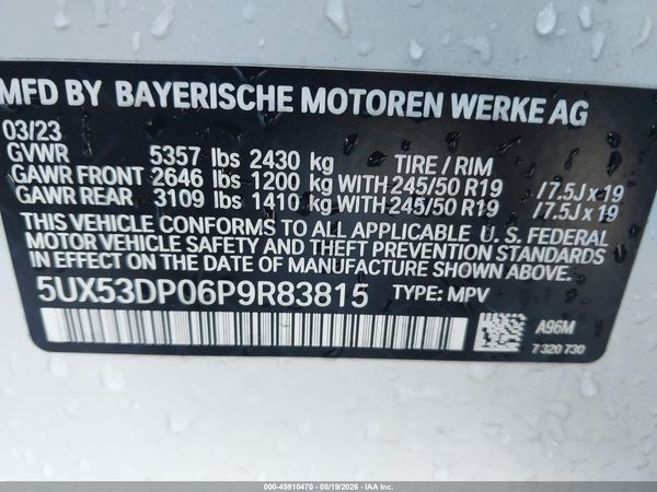 2023 BMW X3 XDRIVE30I
