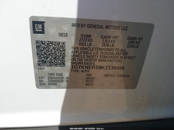 2019 CADILLAC XT5 PREMIUM LUXURY