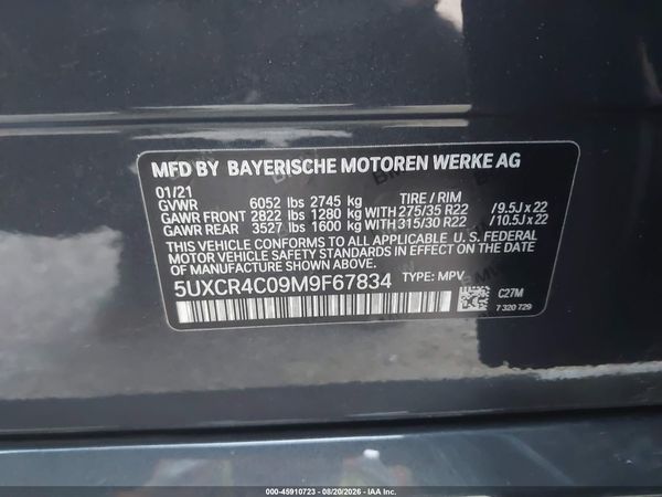 2021 BMW X5 SDRIVE40I