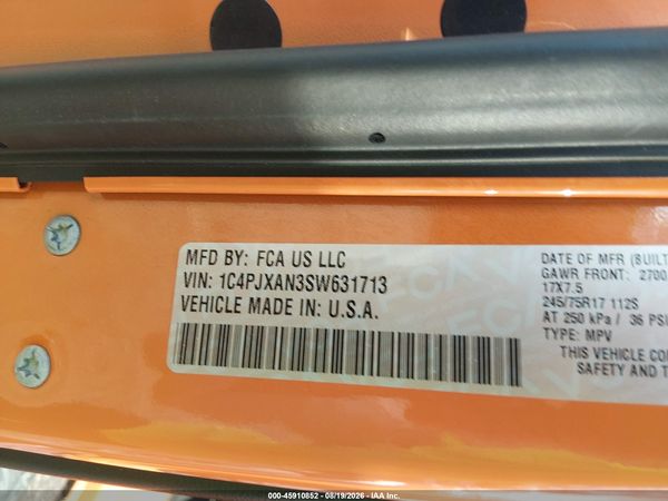 2025 JEEP WRANGLER 2-DOOR SPORT 4X4 — I9