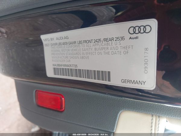 2021 AUDI A4 — I9