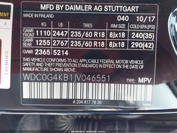 2018 MERCEDES-BENZ GLC 300 4MATIC