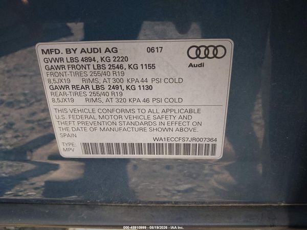 2018 AUDI Q3