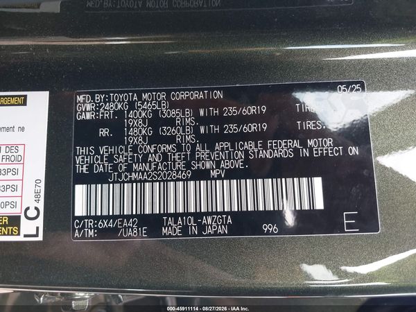 2025 LEXUS RX 350 PREMIUM — I9