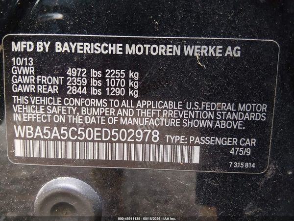 2014 BMW 528I