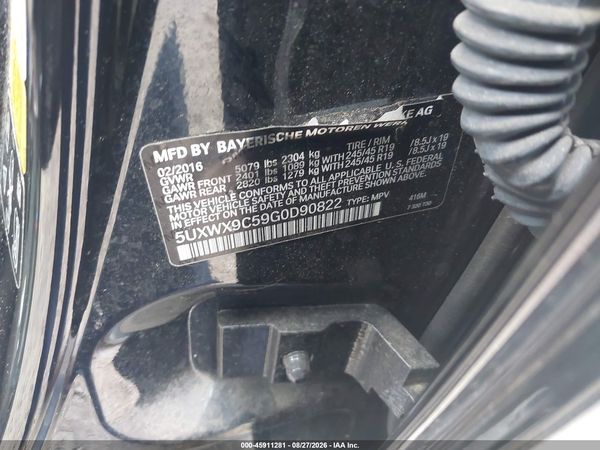 2016 BMW X3 XDRIVE28I
