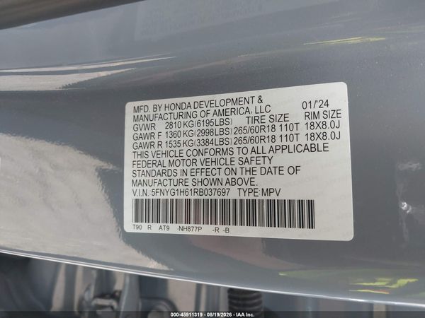 2024 HONDA PILOT TRAILSPORT