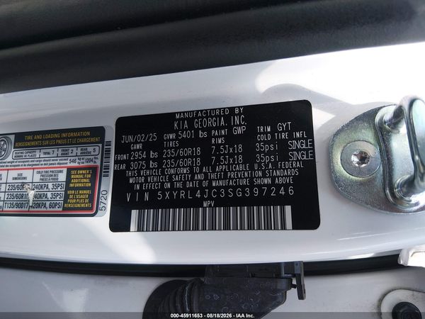 2025 KIA SORENTO S