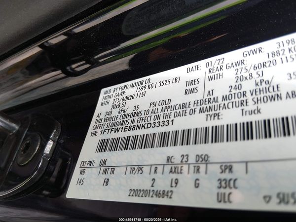 2022 FORD F-150 XLT