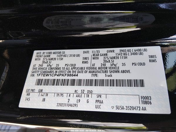 2023 FORD F-150 XL
