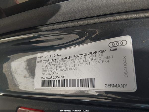 2018 AUDI A4