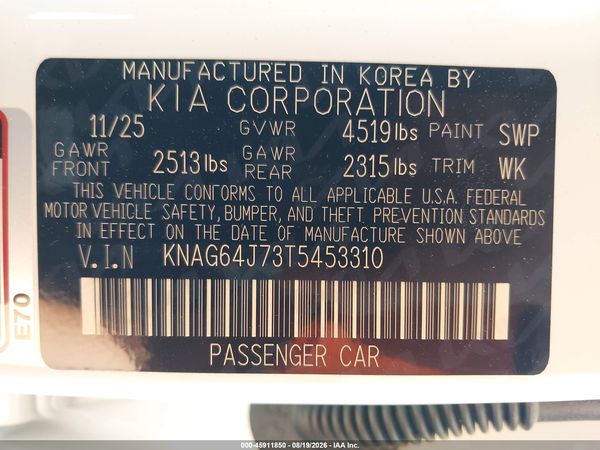 2026 KIA K5 GT-LINE AWD