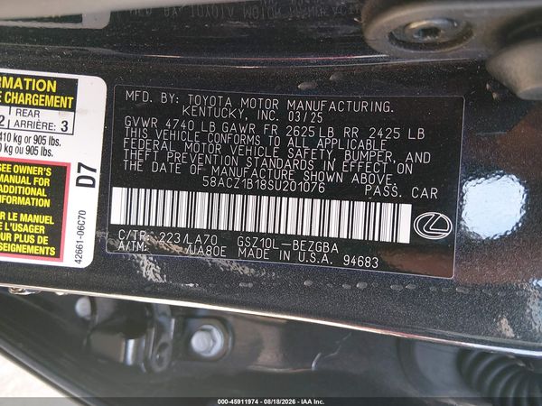 2025 LEXUS ES 350 350 Base