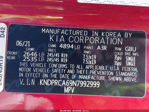 2022 KIA SPORTAGE SX TURBO
