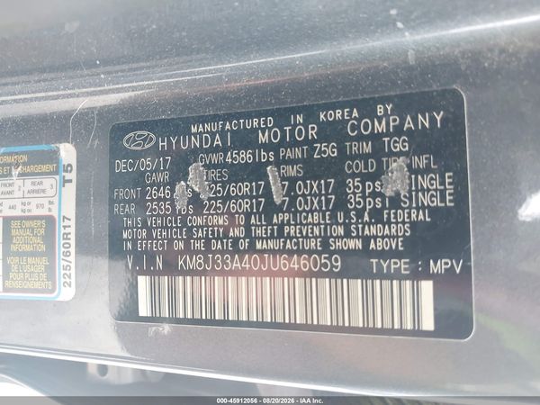 2018 HYUNDAI TUCSON SEL