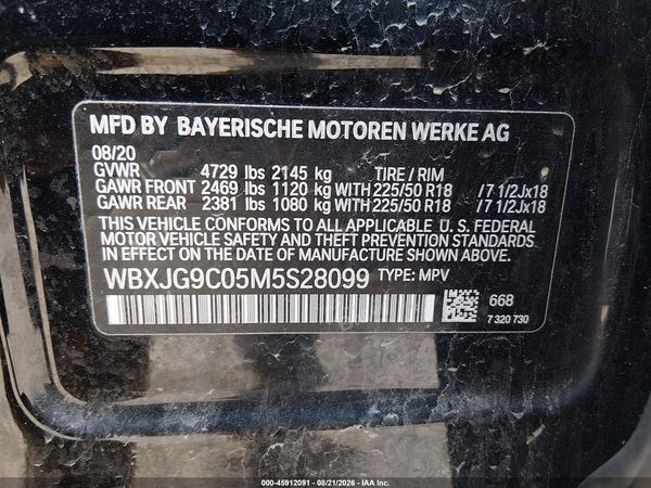 2021 BMW X1 XDRIVE28I — I9