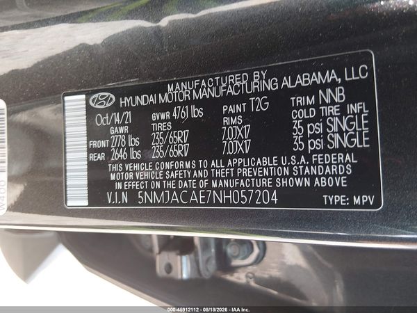 2022 HYUNDAI TUCSON SE