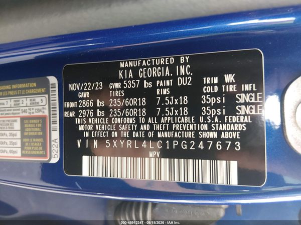 2023 KIA SORENTO S