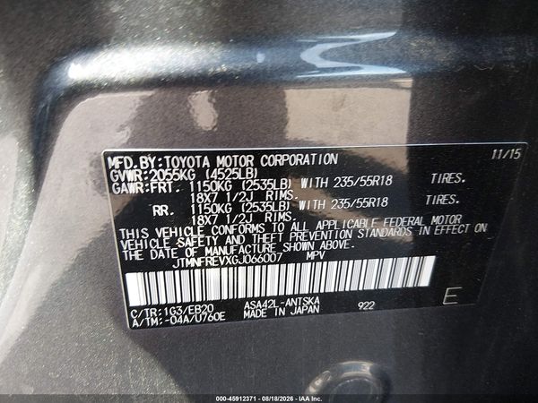 2016 TOYOTA RAV4 SE