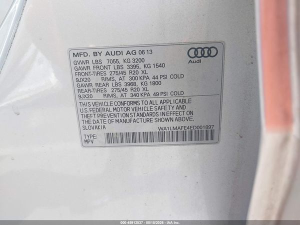 2014 AUDI Q7 3.0 TDI PREMIUM