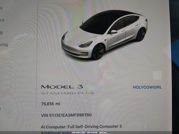 2021 TESLA MODEL 3