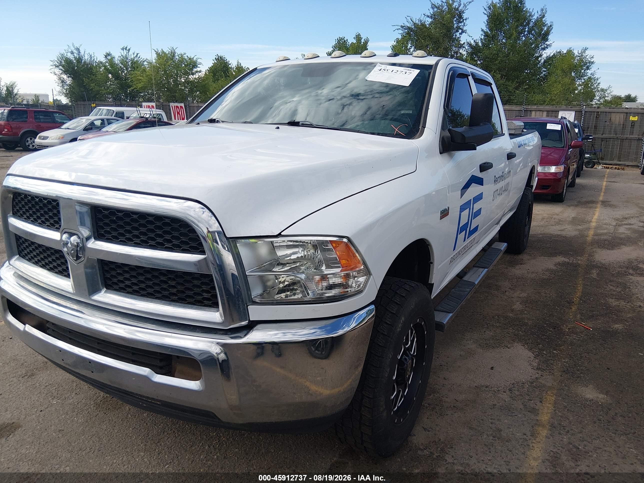 2018 RAM 2500 TRADESMAN  4X4 8' BOX — I2