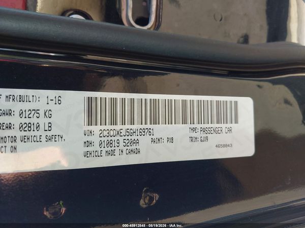 2016 DODGE CHARGER SRT 392