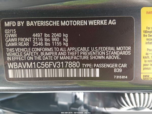 2015 BMW X1 SDRIVE28I