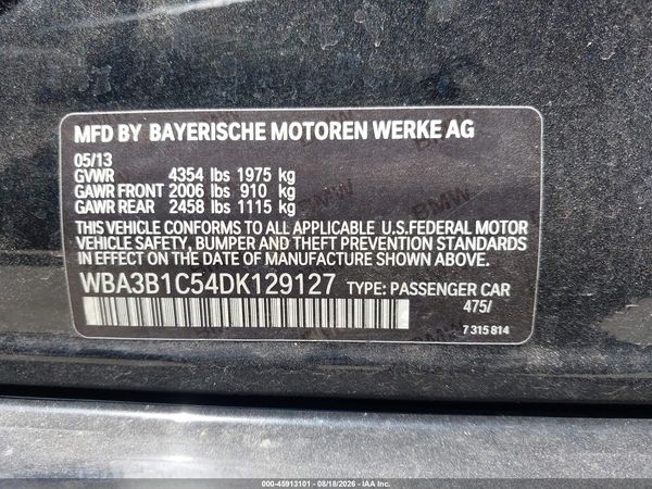 2013 BMW 320I SA