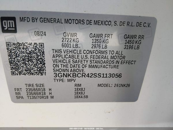 2025 CHEVROLET BLAZER FWD 2LT — I9