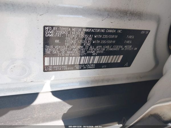 2019 TOYOTA RAV4 XLE PREMIUM