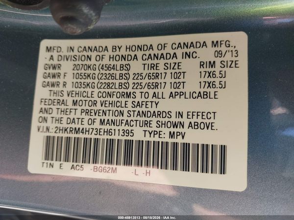 2014 HONDA CR-V EX-L