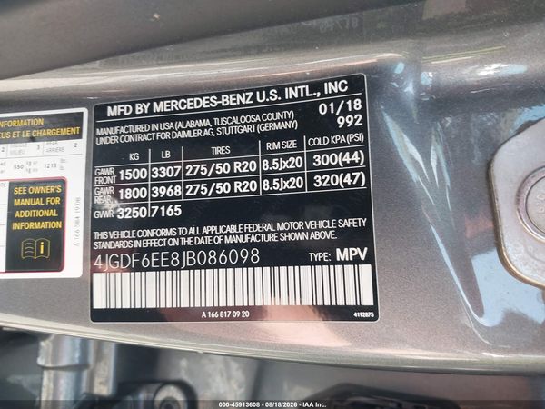 2018 MERCEDES-BENZ GLS 450 4MATIC