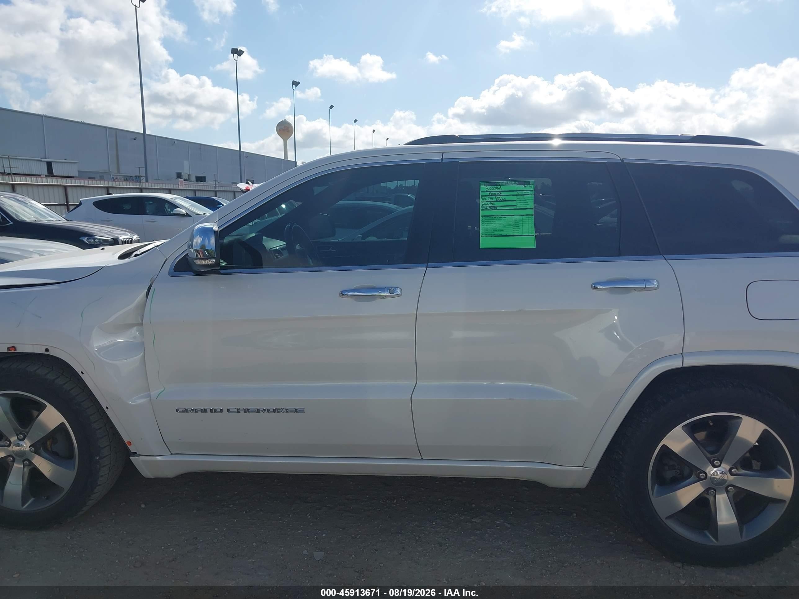 2016 JEEP GRAND CHEROKEE OVERLAND