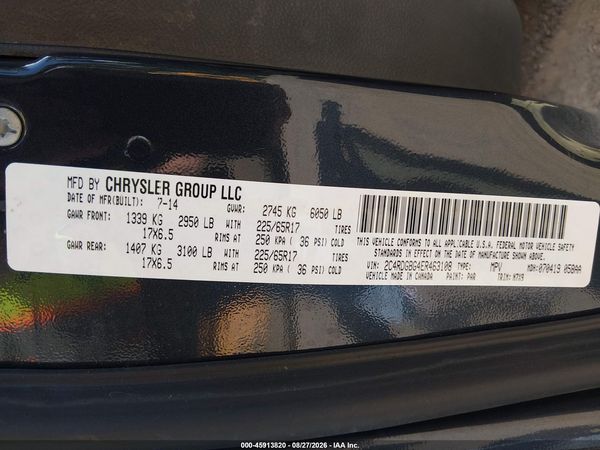 2014 DODGE GRAND CARAVAN SE