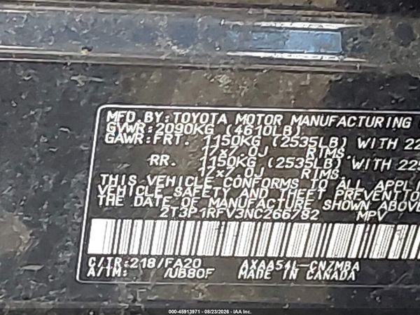 2022 TOYOTA RAV4 XLE