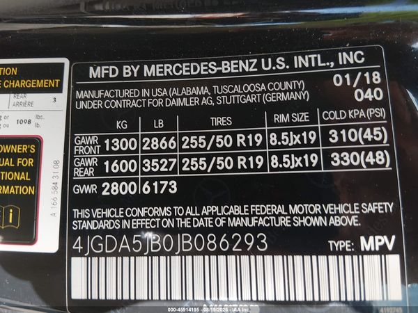 2018 MERCEDES-BENZ GLE 350 GLE350