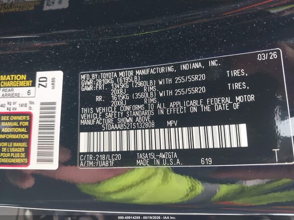 2026 TOYOTA GRAND HIGHLANDER LIMITED