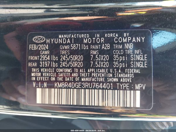 2024 HYUNDAI PALISADE SEL