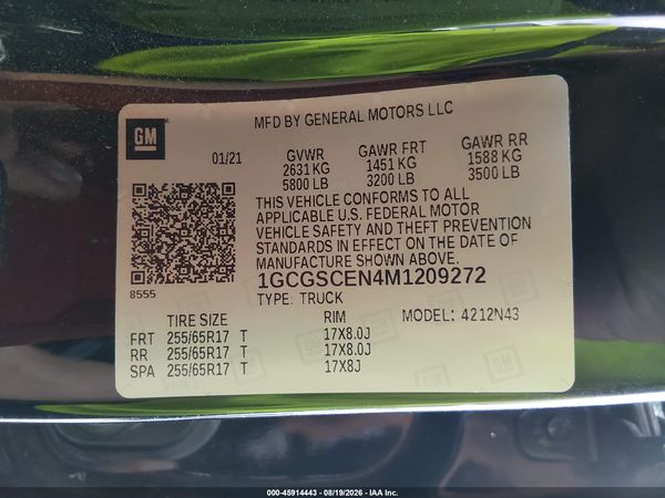 2021 CHEVROLET COLORADO 2WD  SHORT BOX LT — I9
