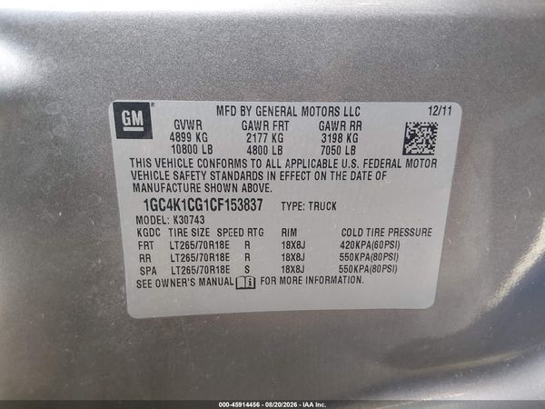2012 CHEVROLET SILVERADO 3500HD LTZ — I9